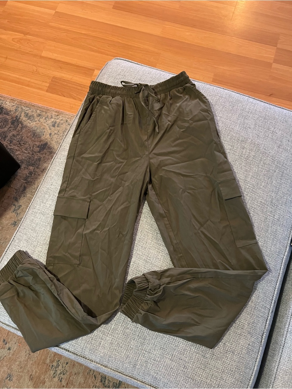 Men's Olive Cargo Jogger Pants